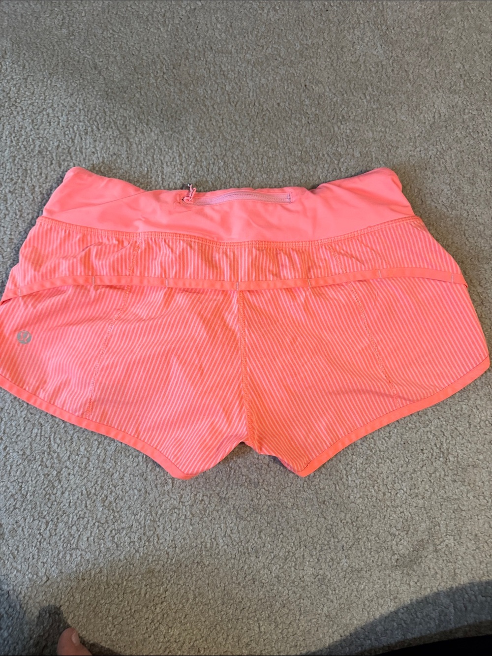 lululemon athletica Neon Coral Athletic Shorts - Picture 2 of 9